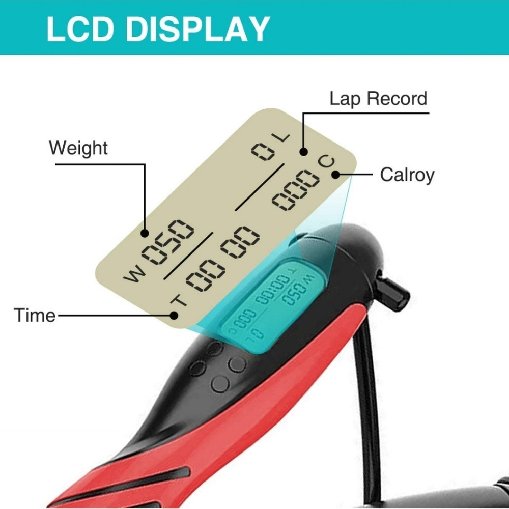 Lustar Counter Jump Rope for Workouts - Picture 3 of 4